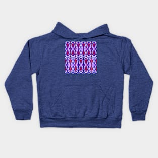 Red and Blue Tribal Geometry Kids Hoodie